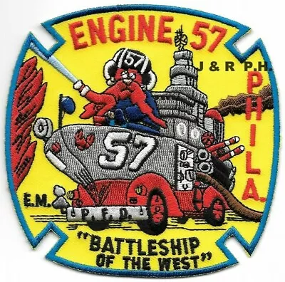 $4.25 • Buy Philadelphia  Engine-57   Battleship Of West , PA  (4  X 4  Size) Fire Patch