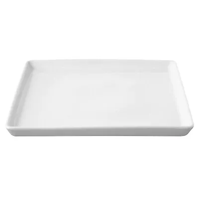 Muji Porcelain Square Plate ‐ Large 18cm • £2.99