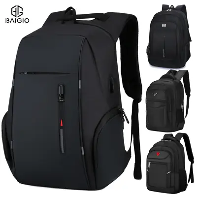 15.6  Laptop Backpack-Men Women Waterproof Travel Business Sport School Bag-UK • £14.99
