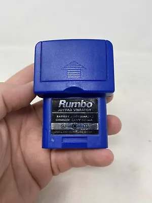 Rumbo Blue Joypad Vibrator For Nintendo 64 N64 Tested Works Authentic Rumble Pak • $17.99