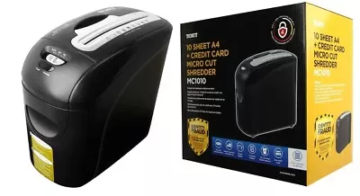 Texet 10 Sheet A4 High Security Confetti Micro Cut Shredder 12 Litre Bin 4L Din • £48