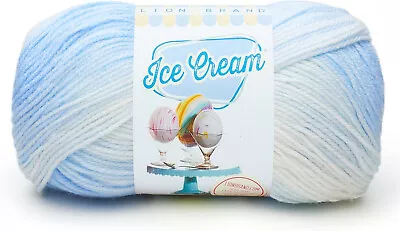 Lion Brand Ice Cream Yarn Acrylic Gradient Yarn Multi Colour 100g Yarn Blueberry • £8