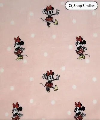 Disney Minnie Mouse Pink Super Soft Blanket  ~  48 Hour Tracked Delivery • £8.79