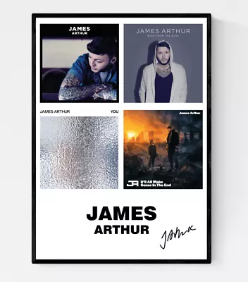 A3 James Arthur Album Art Discography Poster Print With Printed Signature • £14.99