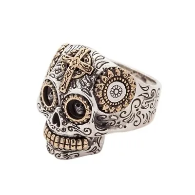 Sterling Silver Sugar Skull Ring • $110.40
