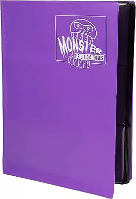 Monster Binder - 9 Pocket Trading Card Album - Matte Coral Purple - Holds 360 • $29.85