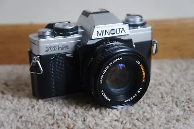 VTG Minolta XG-M 35mm SLR Film Camera W/ Minolta Rokkor-X 50mm F1.2 Lens • $13