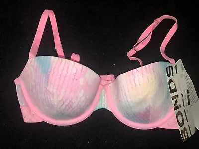 BNWT BONDS PADDED Mermaid Bra 34B Pink T-Shirt • $9.93