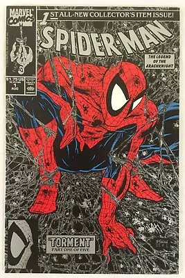 Spider-Man #1 Silver Edition (Marvel August 1990) McFarlane Cover NM Grade • $16