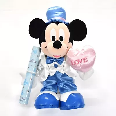 Disney Mickey Mouse Plush Telegram Doll Toy Letter Wedding NTT Denpo Japan • $23