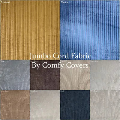 £0.99 • Buy Premium Quality Soft Jumbo Cord Fabric Ideal For Upholstery Crafts, Sofas, Beds 