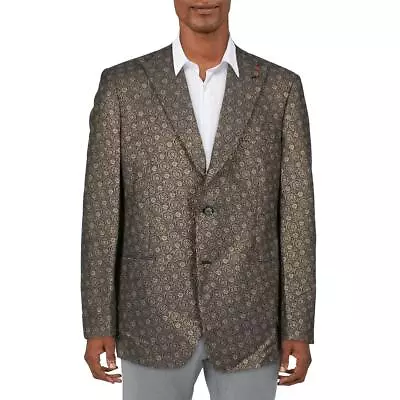 Tallia Mens Metallic Slim Fit Sportcoat Two-Button Blazer Jacket BHFO 9837 • $41.99