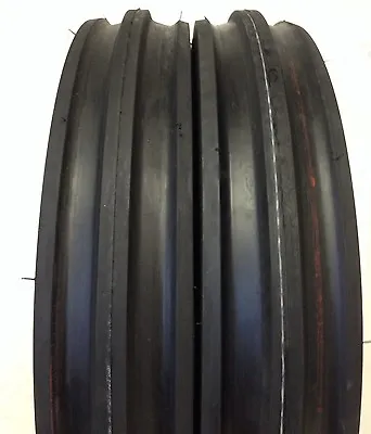 TWO FRONT TRACTOR 400x12 400-12 4.00-12 Front 3 Rib Tractor Tires With Tubes  • $109.88