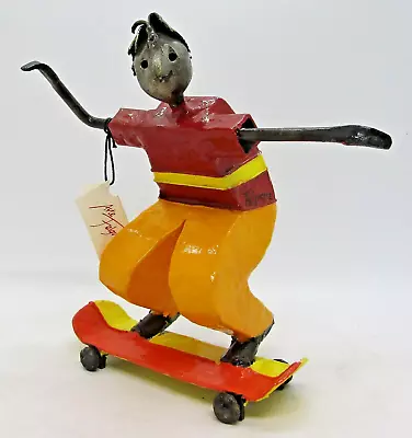 Vintage Arte Manuel Felguerez Iron Skateboarder Sculpture  • $149.25