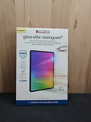 $24.99 • Buy ZAGG InvisibleShield Glass Elite VisionGuard Plus - Apple IPad 12.9 Gen 5/4/3
