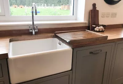 £39.50 • Buy Wooden Pine Worktop Draining Board For A Belfast/Butler Sink Medium Ab