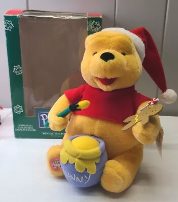 Disney Telco Motion-ettes WINNIE THE POOH Animated Christmas Display Figure • $22.99