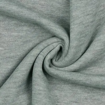 Cotton Sweatshirt Knitted Jersey Fabric Material - LT GREY • £1.99