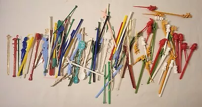 Vintage 114 Cocktail Swizzle Stir Sticks & Tooth Picks Restaurants Hotels Vegas  • $29.99