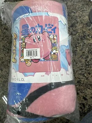 Bioworld X Nintendo KIRBY Fleece Throw Blanket 45x60  Soft Plush • $22.99