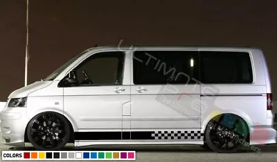 2x Stickers Decal For VW Volkswagen Transporter Stripe Body Door Sticker T5 Van  • $74