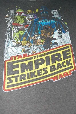 $14.99 • Buy Star Wars The Empire Strikes Back Retro Movie Poster Image Gray 2xl T-shirt H571