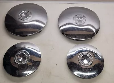 Set Of 4  Vintage John Deere Chrome Hub Cap Lawnmower Tractor Wheel Covers • $300