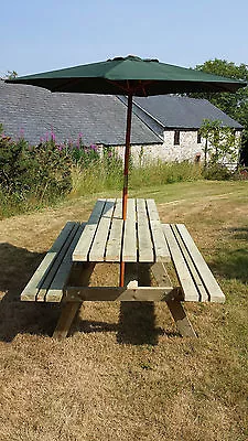 6ft Picnic Bench  Heavy Duty Wide Seat Garden Table • £200