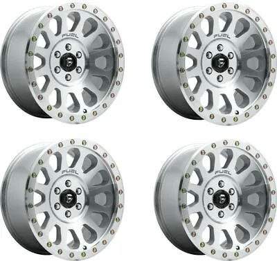 Set 4 Fuel  D647 Vector 17x8.5 6x5.5 Diamond Machined Clear Coat Wheels 17  7mm • $1388