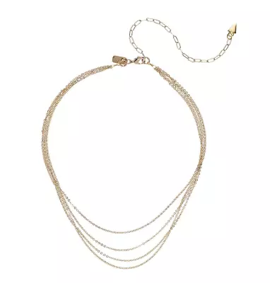 Vanessa Mooney Women's The Carmela Layered Necklace In Gold 1346 • $67.64