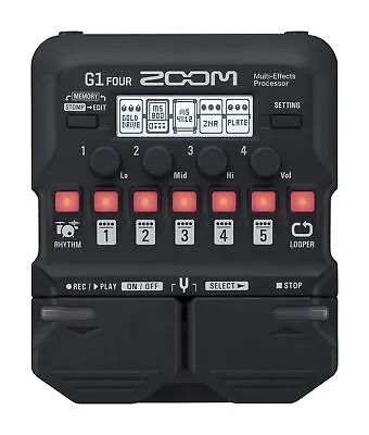 $125.18 • Buy Zoom G1 FOUR Guitar Multi-Effects Processor Pedal, With 60+ Built-in Effects,...