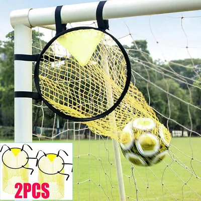 Football Net Soccer Top Bins Soccer Target Goal For Kicking Accuracy Training 2x • £11.19