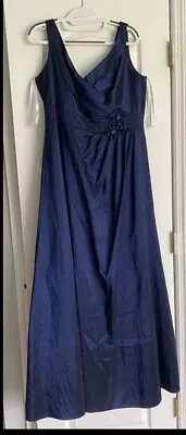 David’s Bridal Mother Of The Bride Dress Dark Blue Large • $28.35