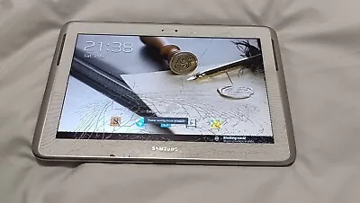 Samsung Galaxy Note 10.1 GT-N8000 Tablet  16GB  3G Wi-Fi Pen (Cracked Glass) • $50