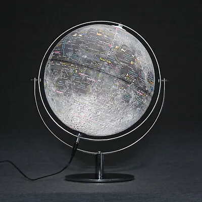 Mapsoft Classic Illuminated Moon Globe 24cm/9.5  MCI-24 Lunar Lamp Light • $139