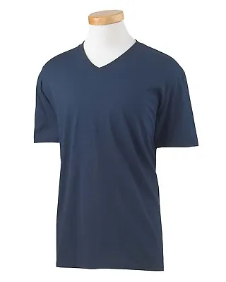 Gildan Adult Softstyle 4.5 Oz. 100% Preshrunk Cotton V-Neck T-Shirt G64V XS-3XL • $11.05