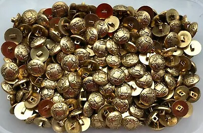 18mm 28L Gold Military Regal Shield Coat Of Arms Shank Costume Buttons (XM45) • £1.49