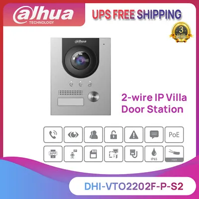 Dahua 2-wire IP Villa Door Station Outdoor Video Intercom VTO2202F-P-S2  • $147.25