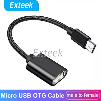 Micro USB Cable Male Host To USB OTG Female Adapter Android Tablet Phone PDA PC • $3.45