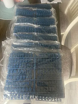 Vintage Pepsi Cola Menu Board Blue Plastic Letters 3/4” Box Of 14 Full Sheets • $200
