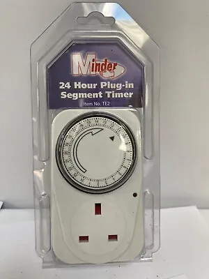 £7.99 • Buy Minder 24 Hour Plug In Segment Timer Electric Socket Appliance Energy Saving