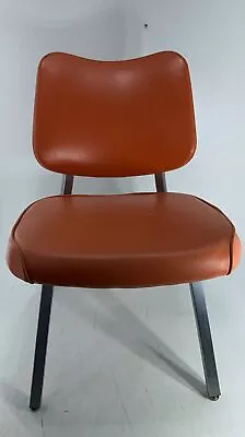 Classic Retro Office Chairs 1966 Royal Metal Orange Vinyl • $300