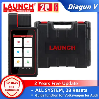 $559 • Buy LAUNCH X431 DIAGUN V PROS Bi-Directional OBD2 Scan Tool Car Scanner Full System