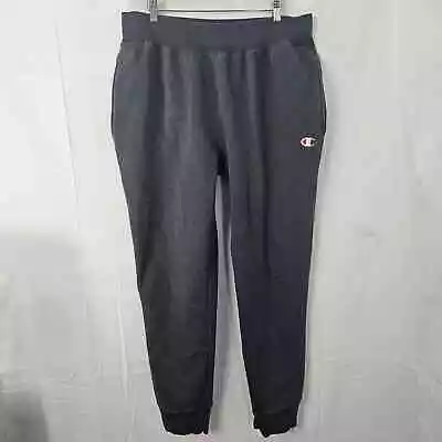 Vintage Champion Reverse Weave Sweatpants Mens XL Gray Drawstring Pocket Joggers • $24.95