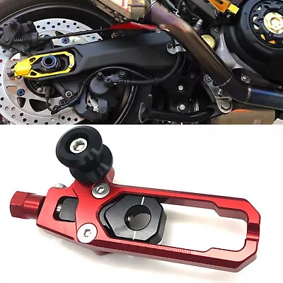 Motorcycle Chain Adjuster Swingarm Spools Sliders For YAMAHA R15-V3 17-21 Red • $46.03
