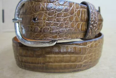 Genuine Tan Crocodile Belts • $125