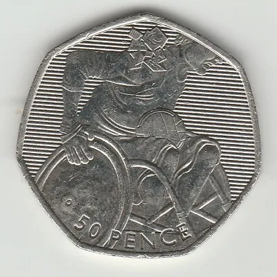   Olympics 50 Pence Wheelchair Rugby • £3.65