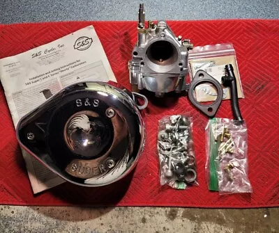 Rebuilt S&S E Carburetor W/ Air Cleaner Panhead Shovelhead Sportster Evo • $279.95