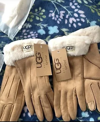LIMITED SALE ✅✅ UGG Women's Winter Gloves Fleece And Lined. Beige • $26.97