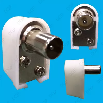 £0.99 • Buy Male Right Angle RF Coaxial TV Aerial Connector Plug 90 Degrees Digital Coax